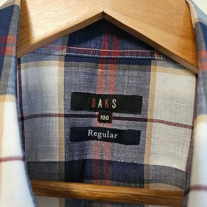 [SOLD OUT] 닥스 체크 반팔 셔츠 남방 100