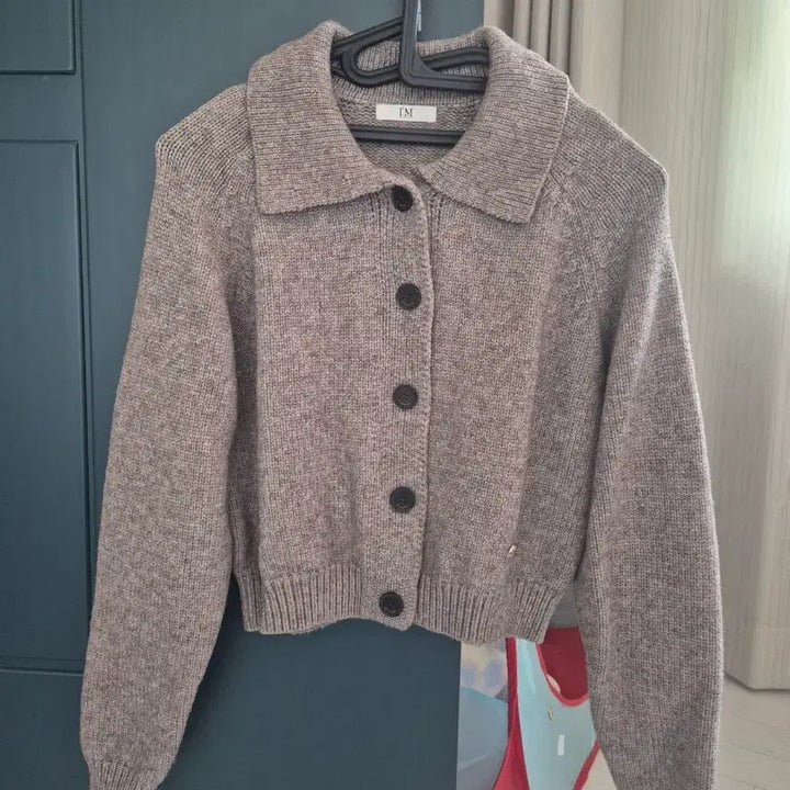 [BUNJANG] It Michaa Collar Knit Cardigan Size 55 / 잇미샤 카라 니트 가디건 82(55)