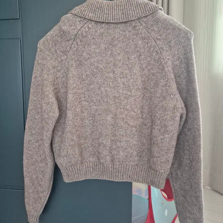 [BUNJANG] It Michaa Collar Knit Cardigan Size 55 / 잇미샤 카라 니트 가디건 82(55)
