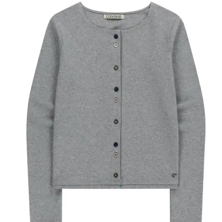[BUNJANG] KOSEIO Row Edge Cardigan Melange Grey / 코이세이오 로우엣지 가디건 멜란지 그레이
