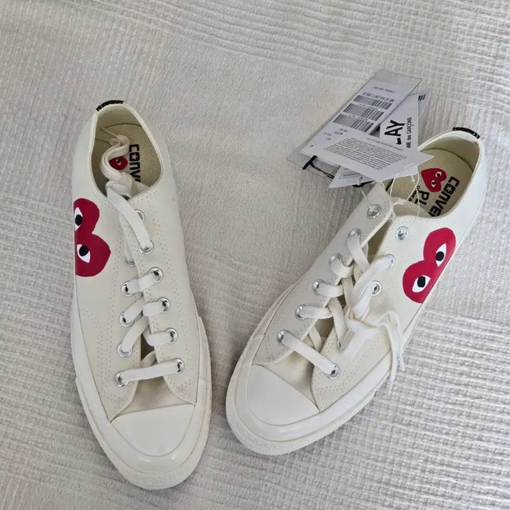 [BUNJANG] Comme des Garçons x Converse Chuck 70 Low Top White Sneakers (265mm) / (새상품) 꼼데가르송 컨버스 척70 로우 265mm