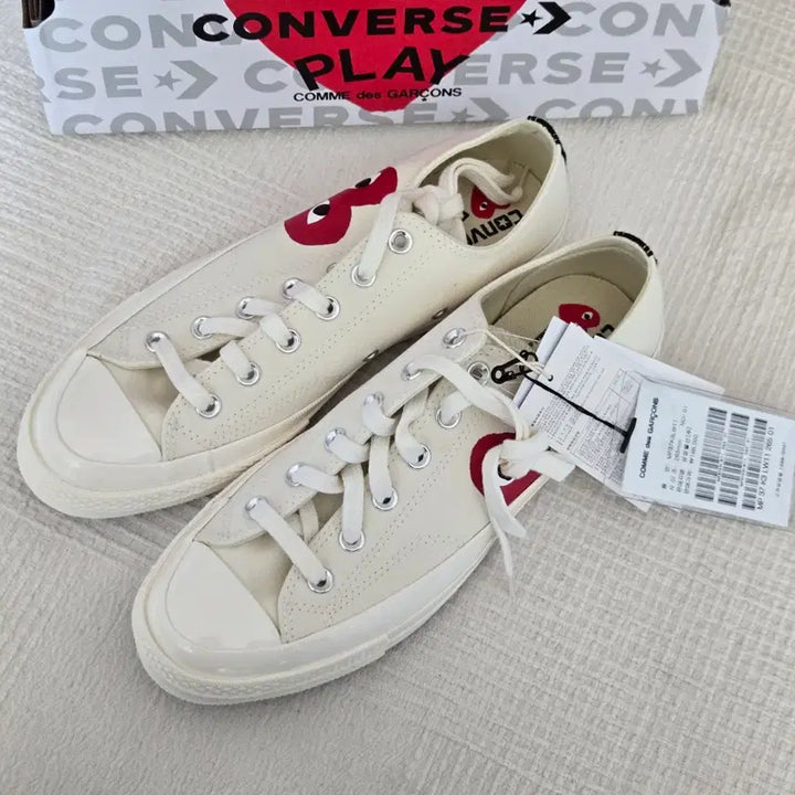 [BUNJANG] Comme des Garçons x Converse Chuck 70 Low Top White Sneakers (265mm) / (새상품) 꼼데가르송 컨버스 척70 로우 265mm