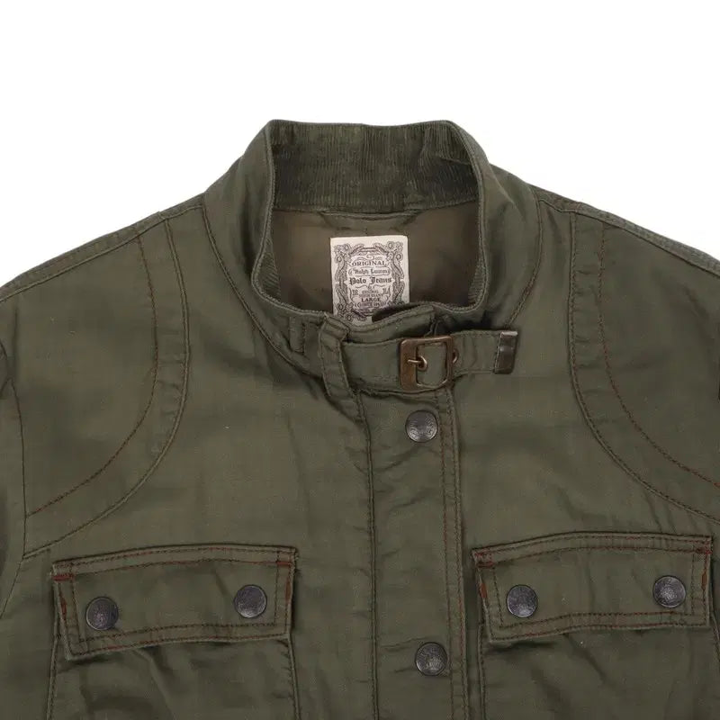 [BUNJANG] Polo Jeans Khaki Belted Field Jumper Jacket / 폴로진스 카키 벨티드 필드 점퍼 자켓