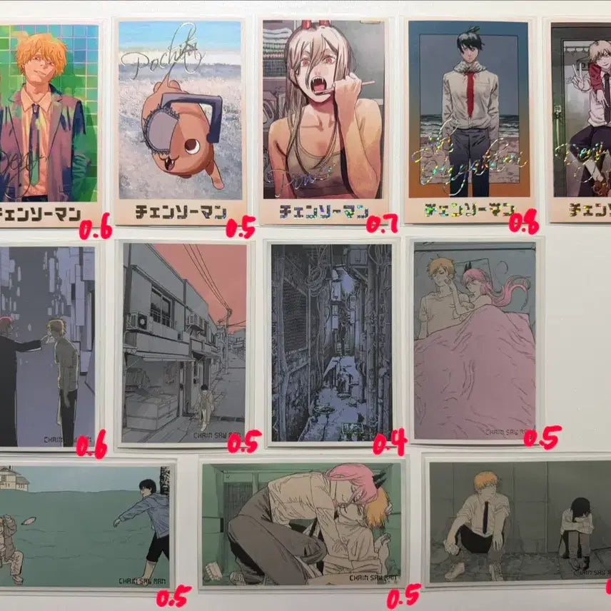 [BUNJANG] Chainsaw Man Memorial Card Set (Power, Denji, Aki, Pochita) / 체인소맨 메모리얼 카드 (파워,덴지,아키,포치타)