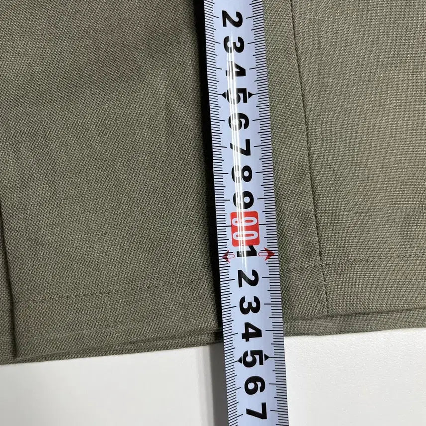 [BUNJANG] Maestro Olive Linen Cotton 9-part Pants / Maestro Olive 9부 마 면바지