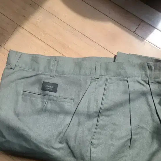 [BUNJANG] Maestro Olive Linen Cotton 9-part Pants / Maestro Olive 9부 마 면바지