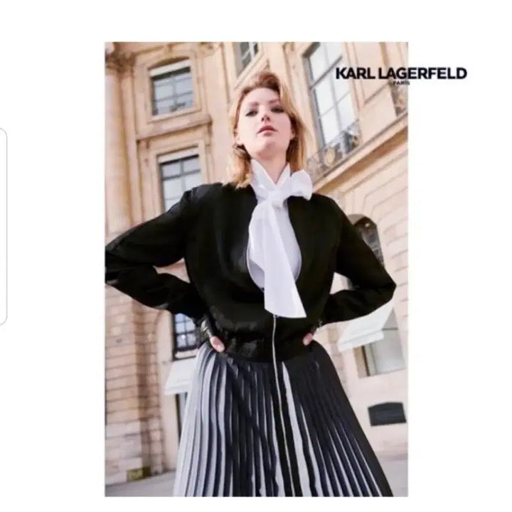 [BUNJANG] Karl Lagerfeld Pleated Dress Size 66 / 칼라거펠트 플리츠 원피스 66
