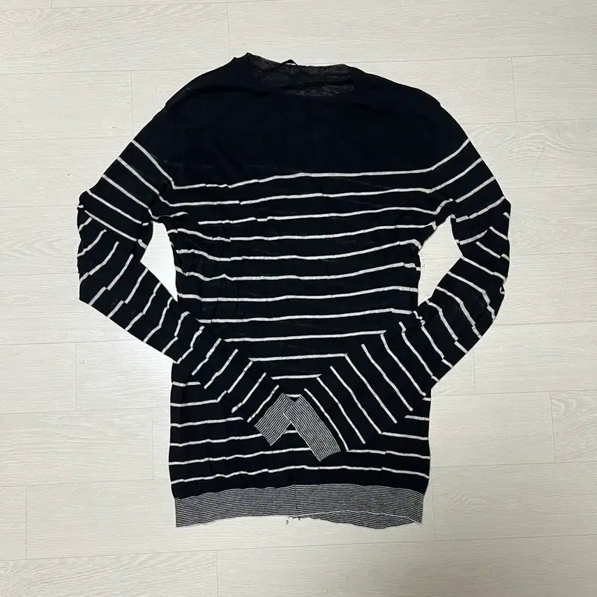 [BUNJANG] Haider Ackermann Stripe Asymmetric Summer Knit Long Sleeve / 하이더아커만 스트라이프 비대칭 써머 니트 롱슬리브