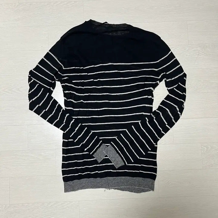 [BUNJANG] Haider Ackermann Stripe Asymmetric Summer Knit Long Sleeve / 하이더아커만 스트라이프 비대칭 써머 니트 롱슬리브