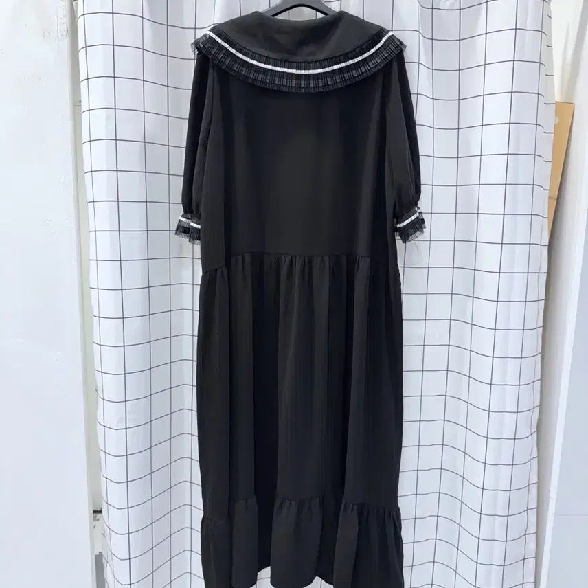 [BUNJANG] BABA SEOUL Plus Size Dress with Ruffle Hem Sleeves / 바바서울 빅사이즈 원피스