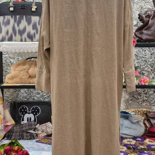 [BUNJANG] SEVENDAYS SUNDAY Rayon Linen Blend Maxi Long Cardigan / SEVENDAYS SUNDAY 마 혼방 맥시 롱가디건 55 66 77