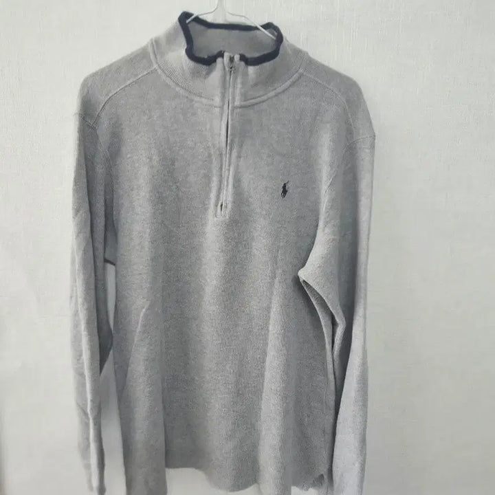 [BUNJANG] Polo Ralph Lauren Half-Zip Sweatshirt Grey / 폴로 랄프로렌 하프집업 맨투맨 그레이