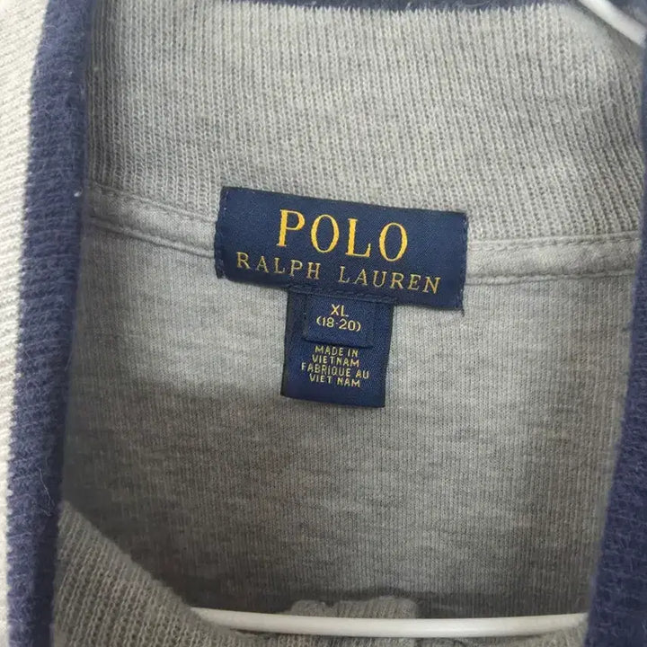 [BUNJANG] Polo Ralph Lauren Half-Zip Sweatshirt Grey / 폴로 랄프로렌 하프집업 맨투맨 그레이