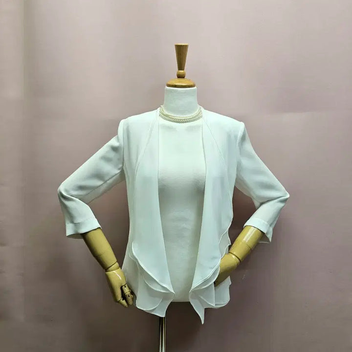 [BUNJANG] Esselia Frill Chiffon Jacket / 에셀리아 프릴쉬폰 자켓