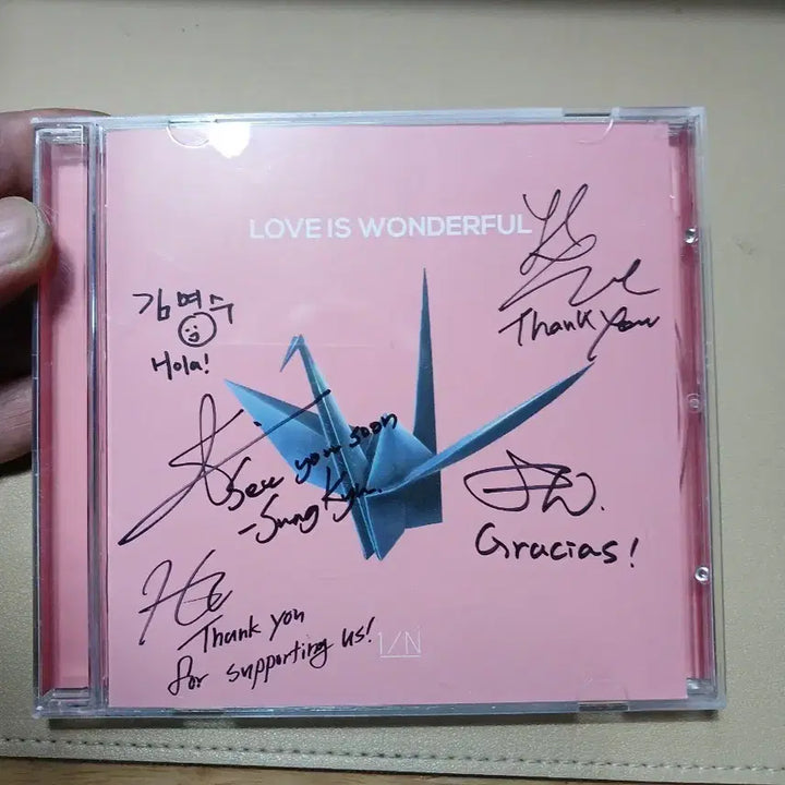 [BUNJANG] INFINITE Kim Myungsoo LOVE IS WONDERFUL Signed CD / 인피니트 김명수 LOVE IS WONDERFUL 싸인 CD