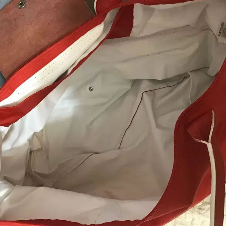 [BUNJANG] Longchamp Le Pliage Green Duffle Bag Red XL / 롱샴 르 플리아쥬 그린 더플백 레드xl