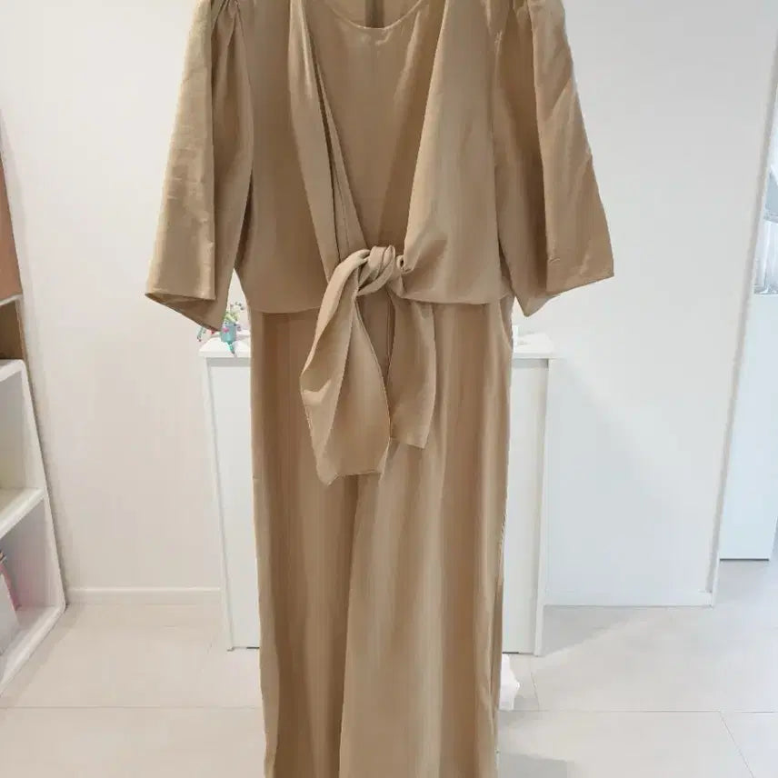 [BUNJANG] TheCashmere Linen Blend Long Dress / 더캐시미어 여성 원피스