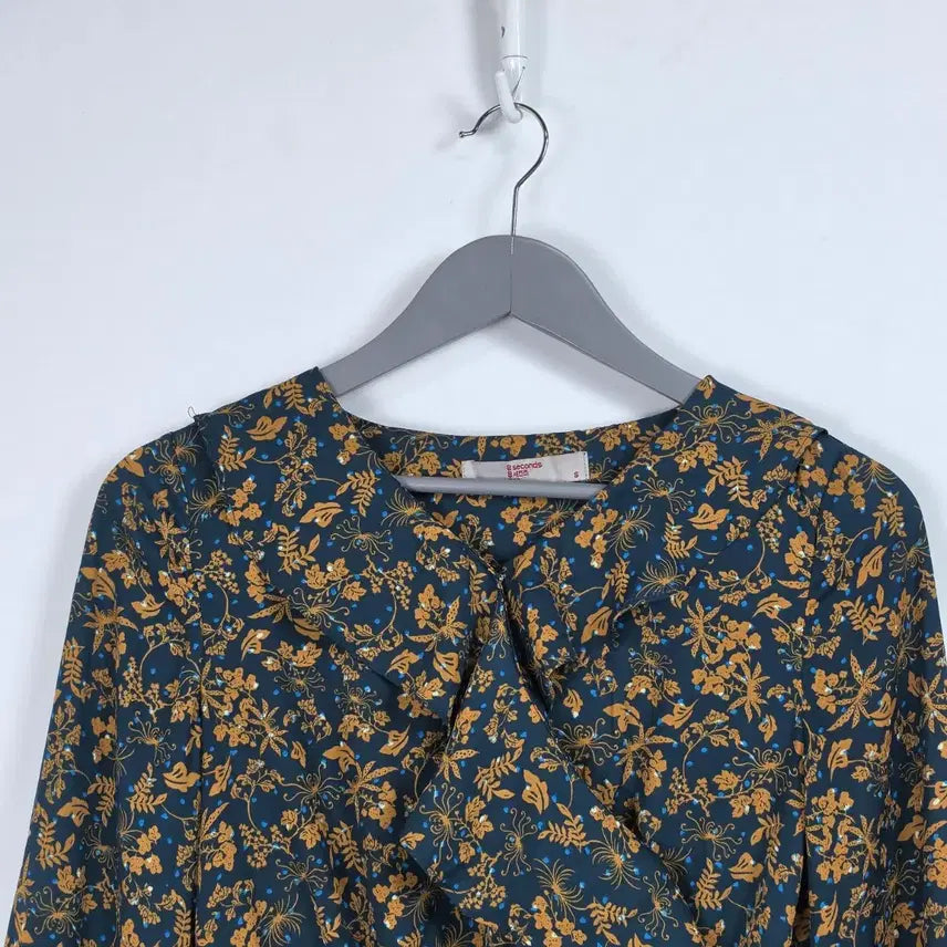 [BUNJANG] 8 Seconds Floral Long Banding Dress Green / 에잇세컨즈 플라워 롱 밴딩 원피스 그린 여 90. 0514