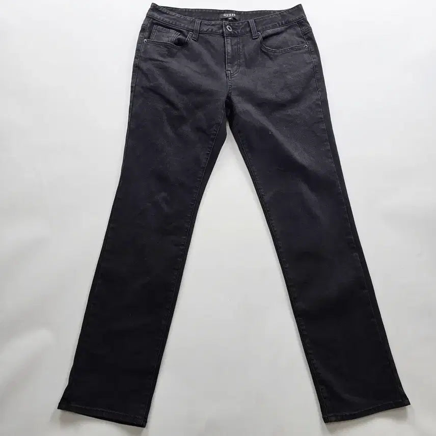 [BUNJANG] Guess Slim Straight Black Denim Jeans Size 32 / 게스 청바지 슬림 일자 흑청 스판 데님 사이즈32 R5585