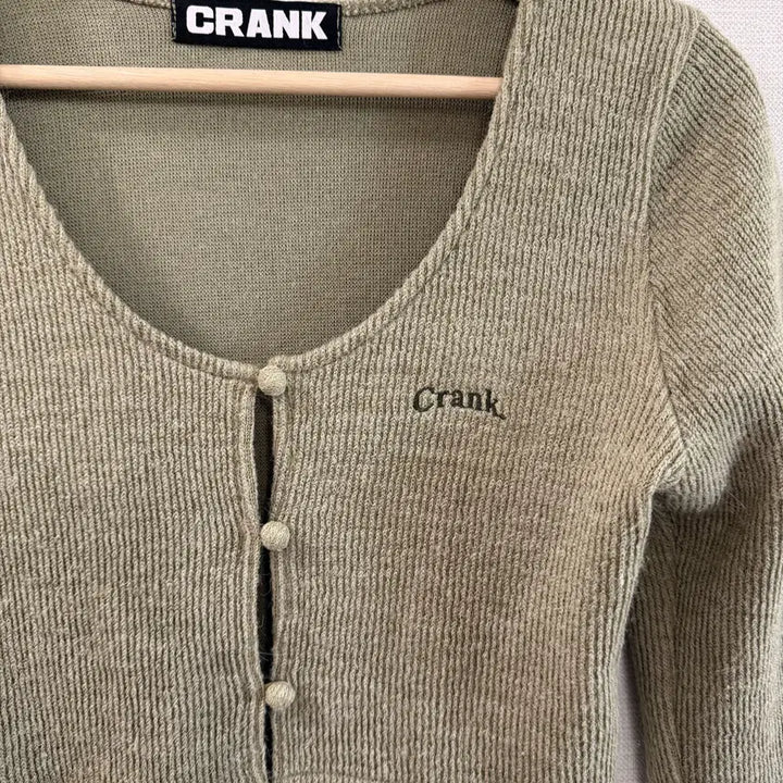 [BUNJANG] CRNK Knit Warmer Cardigan Khaki / 크랭크 니트 워머 가디건 카키