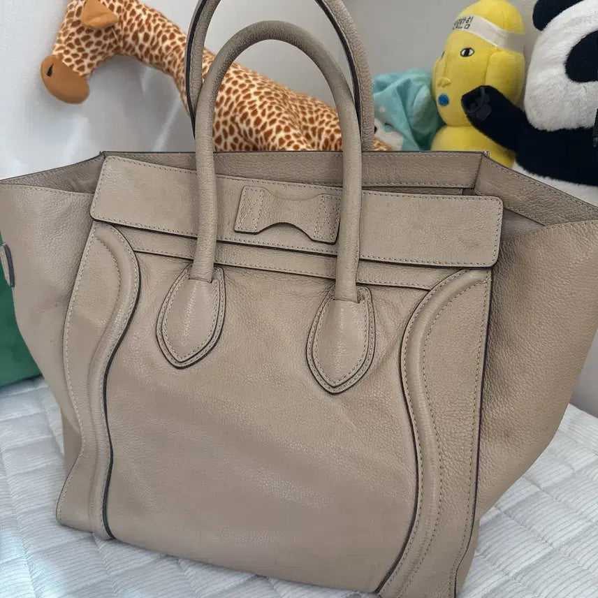 [BUNJANG] Celine Luggage Bag Medium Beige Leather / 셀린느 러기지백 미듐 베이지