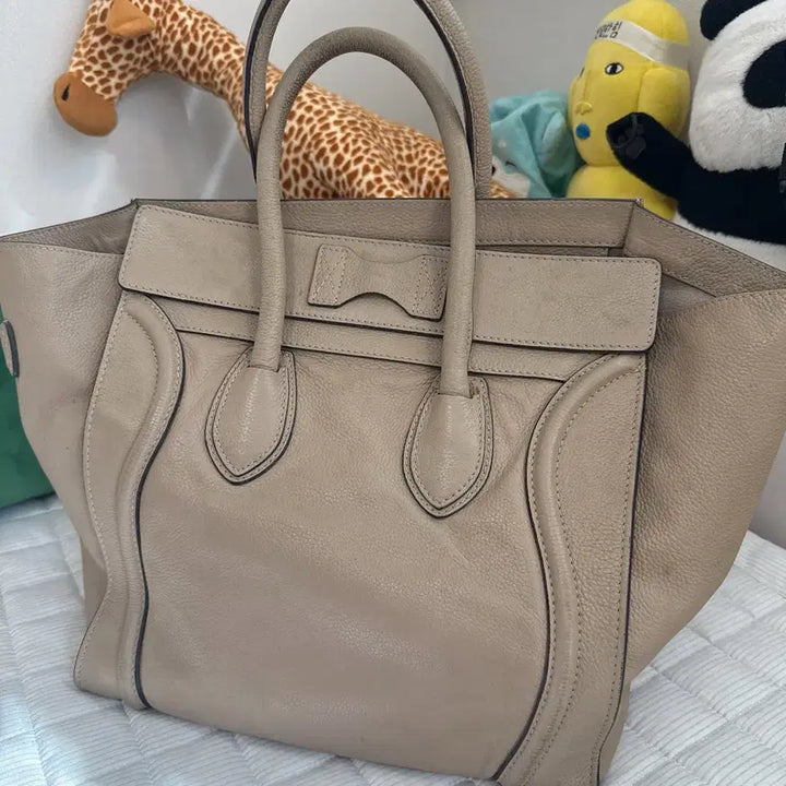 [BUNJANG] Celine Luggage Bag Medium Beige Leather / 셀린느 러기지백 미듐 베이지