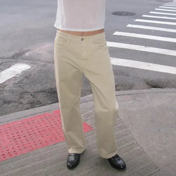 [BUNJANG] Paloma Wool CROWD Beige Pants XS / 팔로마울 CROWD 베이지 팬츠 XS사이즈