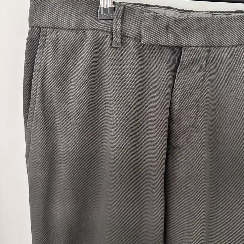 [BUNJANG] Armani Collezioni Corduroy Slacks Pants Charcoal / 아르마니 꼴레지오니 코듀로이 슬랙스 팬츠 차콜