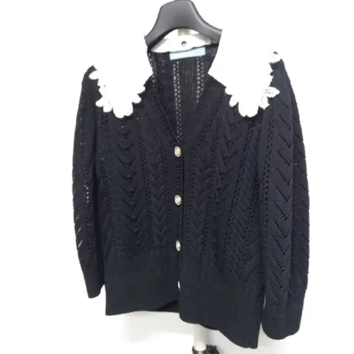 [BUNJANG] TIME Detachable Collar Knit Cardigan / 타임 TIME 디테체블 카라니트 가디건 F