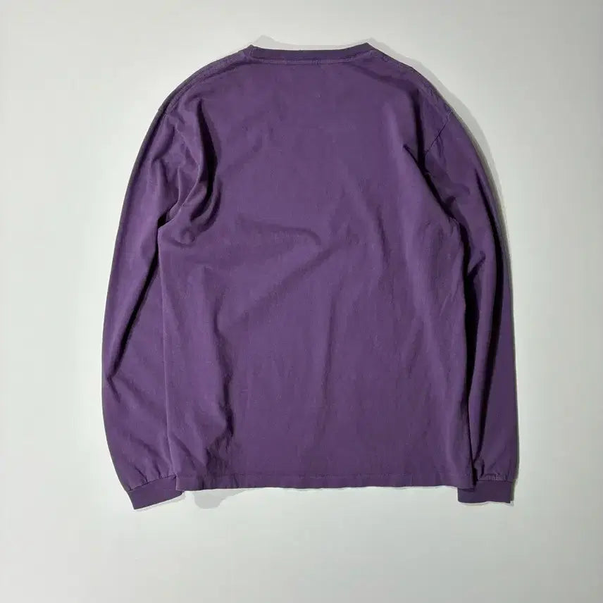[BUNJANG] Gallery Dept. DEPT Logo Long Sleeve T-Shirt Purple M / 갤러리 디파트먼트 DEPT 로고 롱슬리브 티셔츠 퍼플 M사이즈