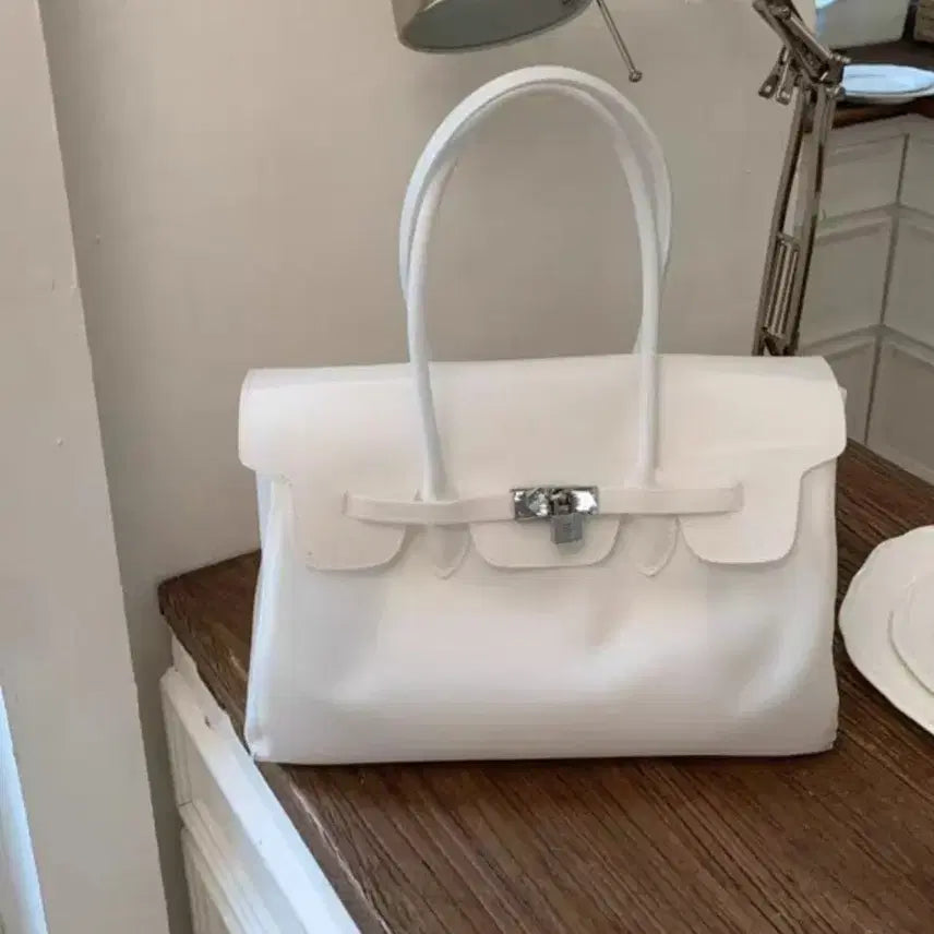[BUNJANG] Jelly Birkin Tote Bag Aqua Mint / 젤리 버킨 토트백 / 아쿠아 민트