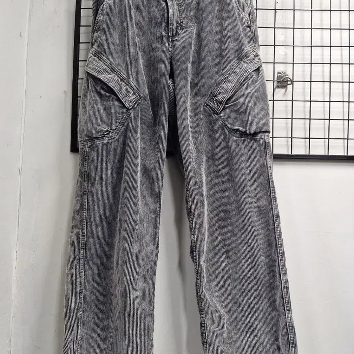 [BUNJANG] Nike Jordan Grey Corduroy Cargo Wide Pants / 95M 나이키 조던 그레이 코듀로이 카고 와이드 팬츠.
