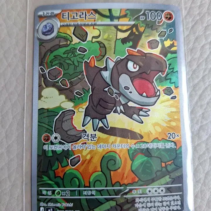 [BUNJANG] Pokemon Tigholas AR Card / 포켓몬 카드 티고라스 AR 카드