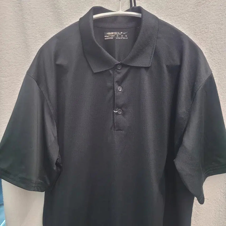 [BUNJANG] Nike All-Black Pique Polo Shirt / 나이키 올블랙 카라티