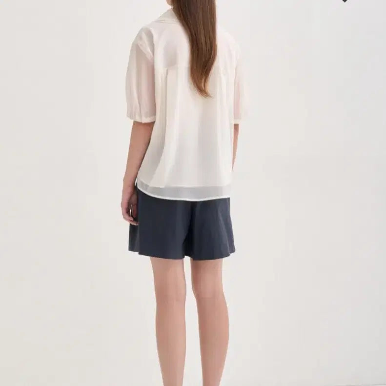 [BUNJANG] Hanssem SJ Crinkle Balloon Sleeve Blouse / 한섬 SJ 크링클 벌룬 블라우스