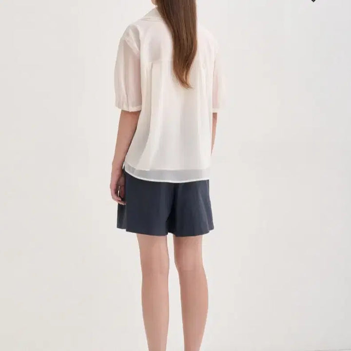 [BUNJANG] Hanssem SJ Crinkle Balloon Sleeve Blouse / 한섬 SJ 크링클 벌룬 블라우스
