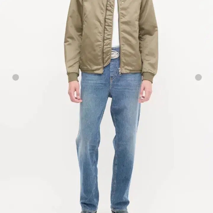 [BUNJANG] Acne Studios Khaki Bomber Jacket XL / 아크네 스튜디오 카키 봄버 자켓 XL