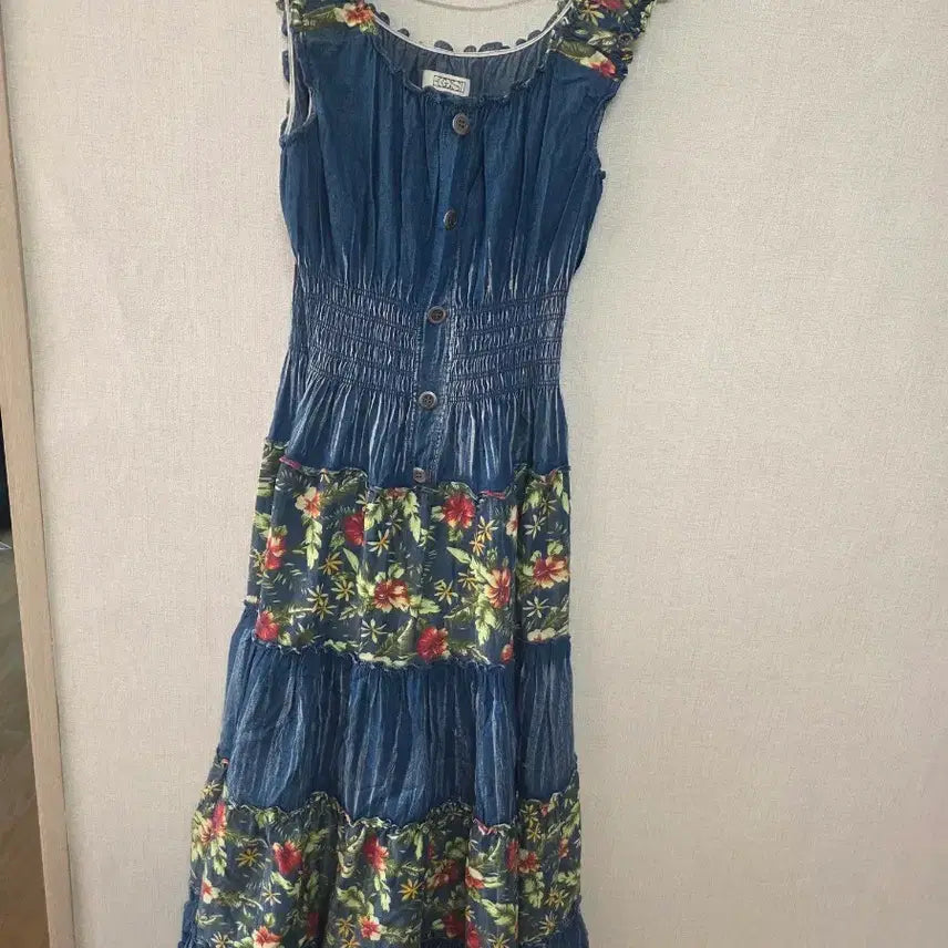 [BUNJANG] Egoist Floral Pattern Maxi Dress / 에고이스트원피스