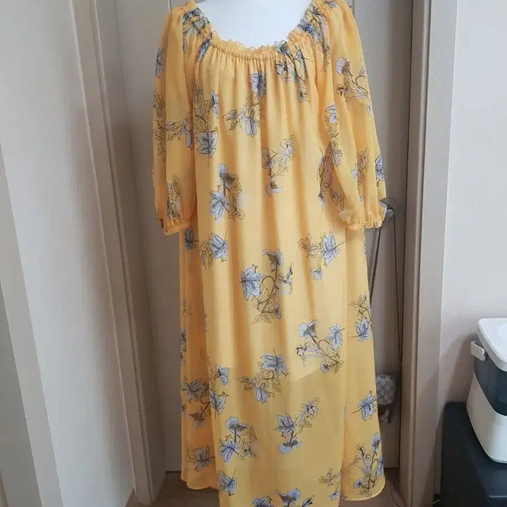 [BUNJANG] Adjustable Neckline Long Dress / 롱원피스