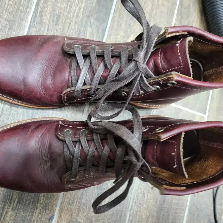 [BUNJANG] Chippewa Burgundy Leather Boots / 치페와 Burgundy 가죽 부츠