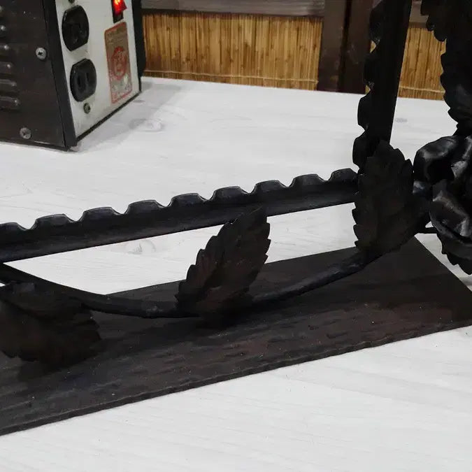 [BUNJANG] Metal Steel Floral Ornament and Candlestick Set / 금속/강철 꽃장식과 촛대