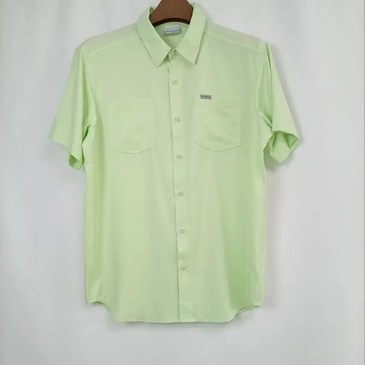 [BUNJANG] Columbia Two-Pocket Cooling Short-Sleeve Shirt M / 컬럼비아 투포켓 냉감 반팔셔츠/M/하이구제3095