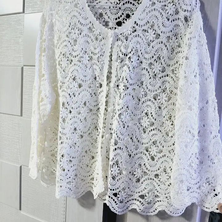 [BUNJANG] Hand-knitted Cardigan / 손뜨개 가디건