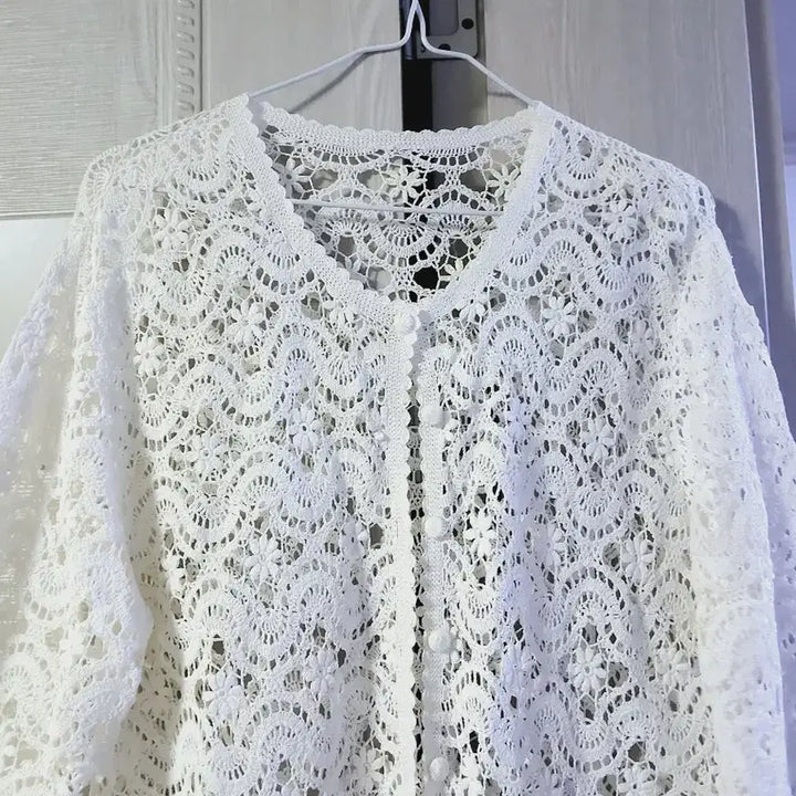 [BUNJANG] Hand-knitted Cardigan / 손뜨개 가디건