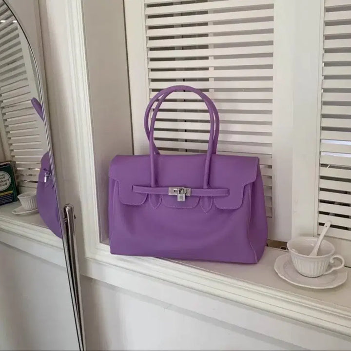 [BUNJANG] Jelly Birkin Tote Bag Lavender / 젤리 버킨 토트백 / 라벤더