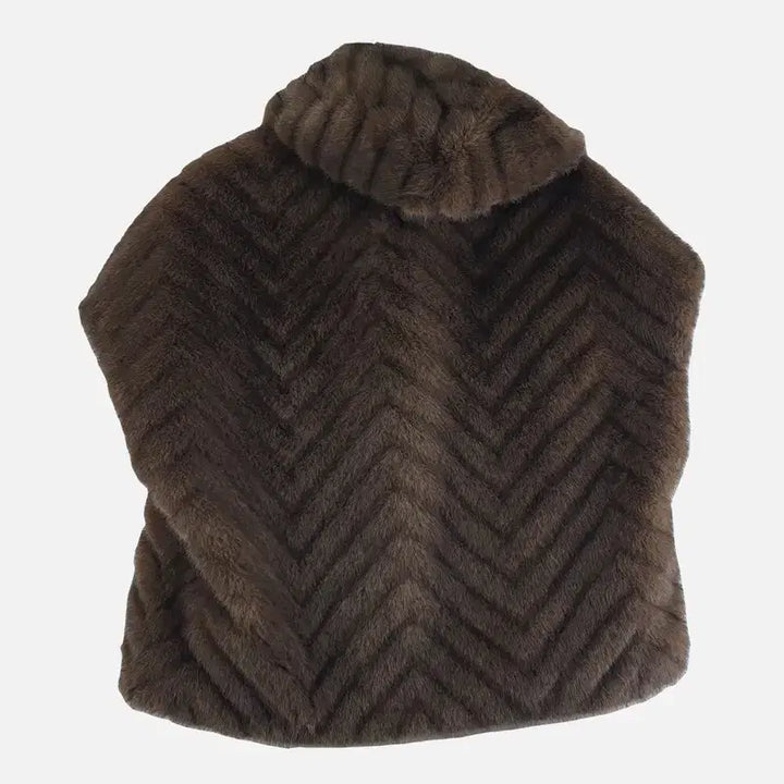 [BUNJANG] Riabell Brown Fur Coat M9804 / 리오벨 브라운 여자 퍼 털코트 90-160 M9804