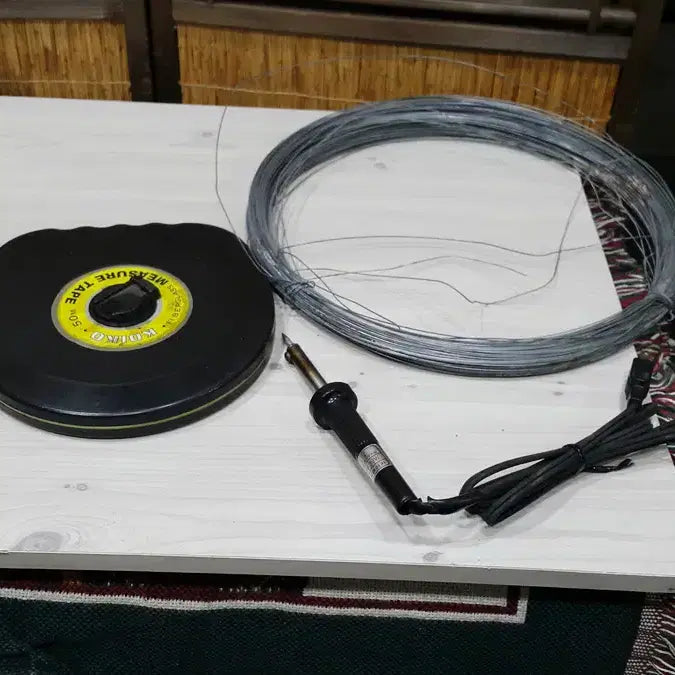 [BUNJANG] Jinyang 110V Soldering Iron &amp; Koiko 50m Tape Measure Bundle / 중고 진양 110V 전기 인두외 일괄