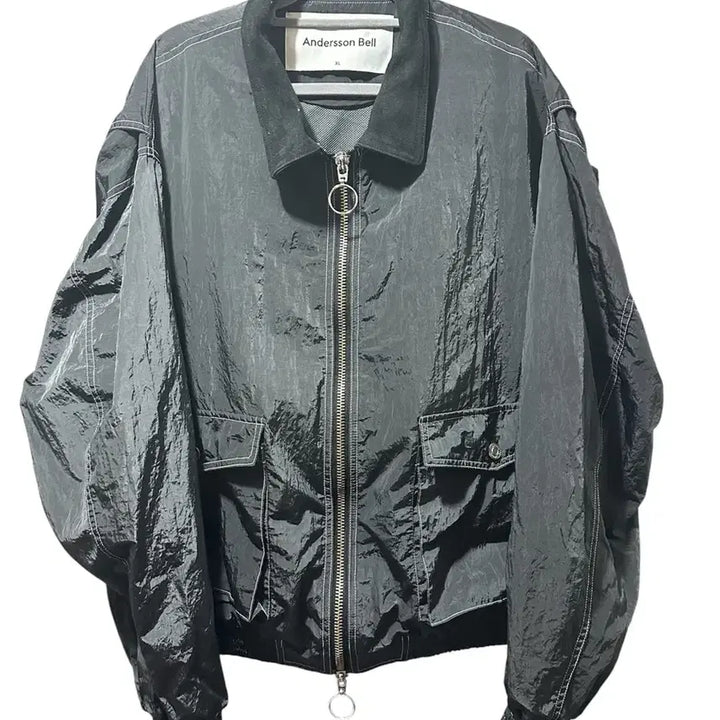 [BUNJANG] Andersson Bell James Contrast Bomber Jacket Black XL / 엔더슨벨 제임스 콘트라스트 봄버 자켓 블랙 xl