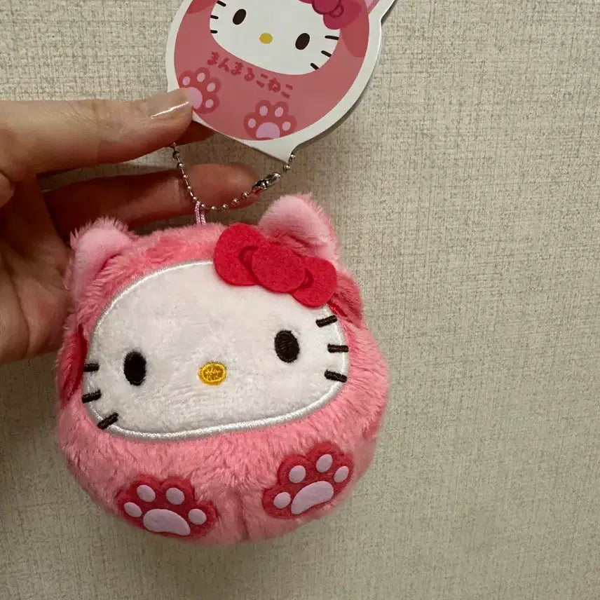 [BUNJANG] Hello Kitty Cat Plush Keychain / 헬로키티 고양이 인형 키링