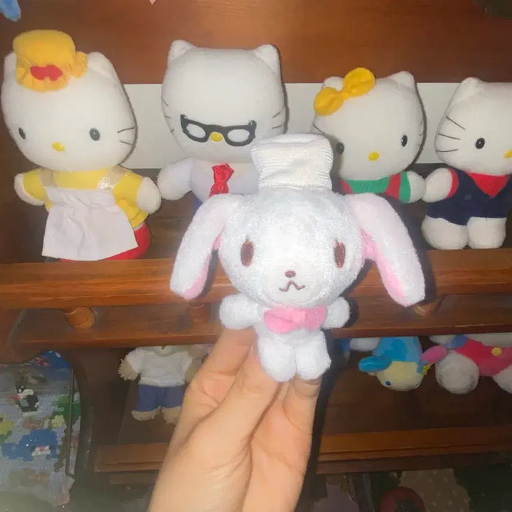 [BUNJANG] Sugabunnies Shiro Usagi Classic 2007 Mini Plush / 레어! 2007 일본 고전 슈가바니즈 시로우사 인형 똥사이즈 미니 소형
